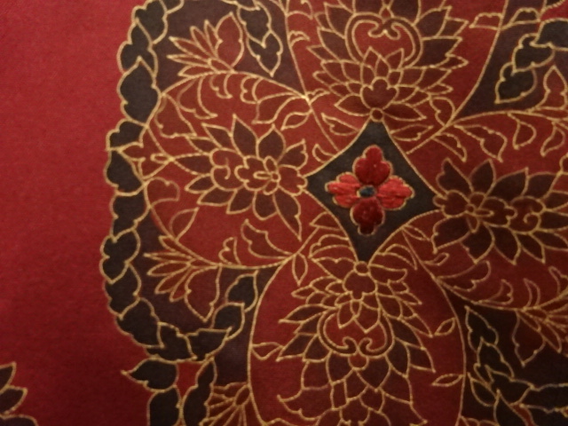  華紋模様刺繍絵羽道行コート